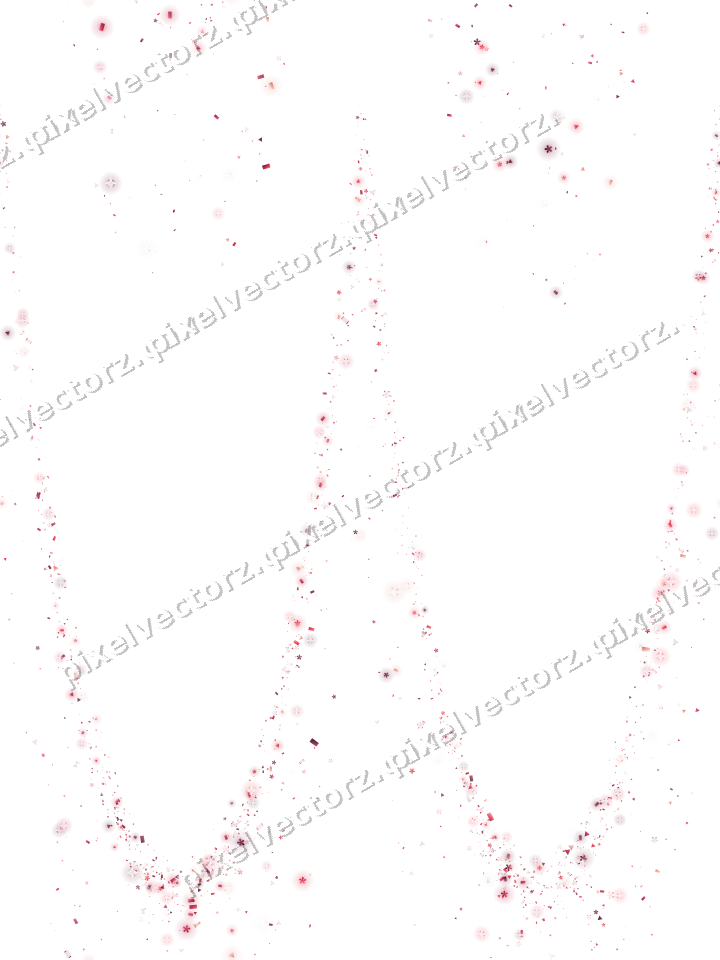 Nahtlose Glitzergirlande in Rosa und Rot auf transparentem Grund