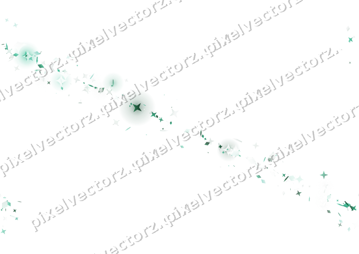 Nahtloses Glitzerband aus Sternen und Funken auf transparentem Grund