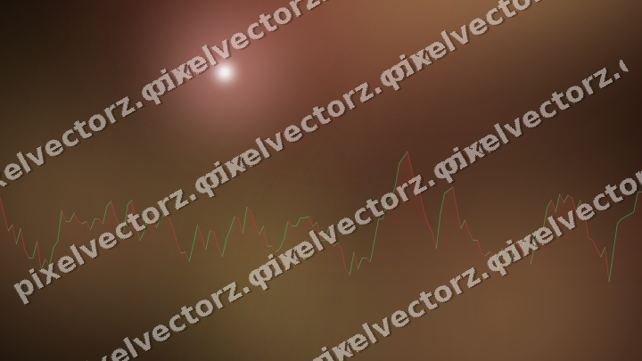 Leuchtender Neon Diagramm Hintergrund in Rot und Orange