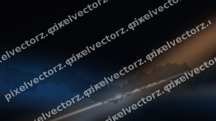 Leuchtender Neon Diagramm Hintergrund in Blau und Orange