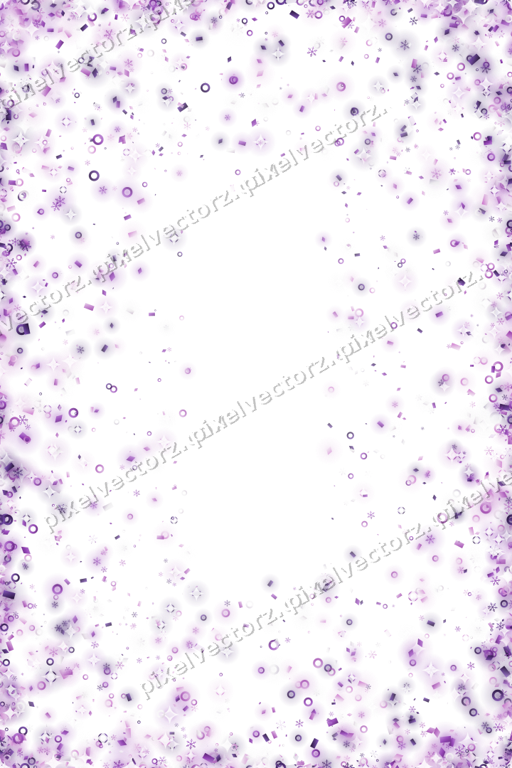 Nahtlose Glitzervignette in Violett auf transparentem Grund