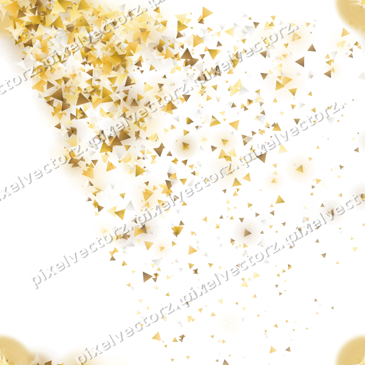 Nahtloser Glitzerfächer aus Dreiecken auf transparentem Grund