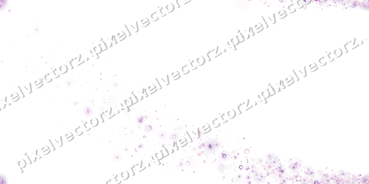 Nahtloser Sternenschweif in Magenta auf transparentem Grund