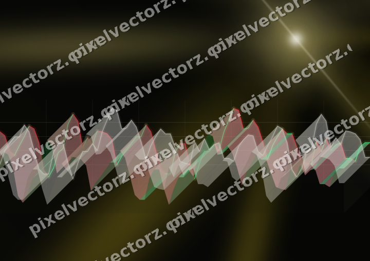 Leuchtender Neon Diagramm Hintergrund in Bernstein und Gelb