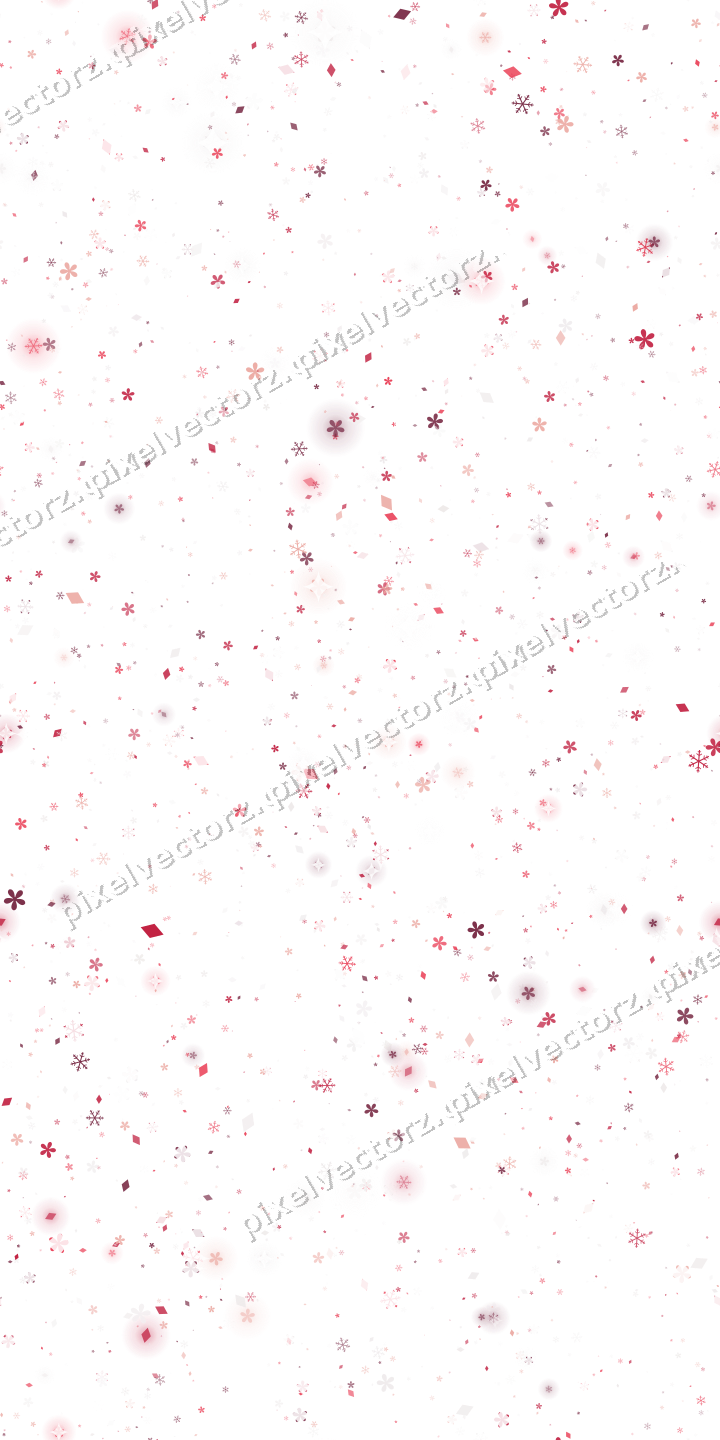 Nahtlose Glitzerstreuung in Rosa und Rot auf transparentem Grund