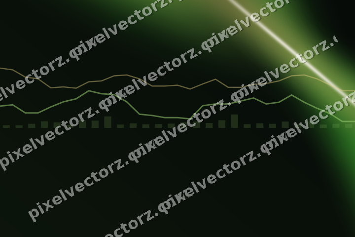 Leuchtender Neon Diagramm Hintergrund in Limette und Gelb