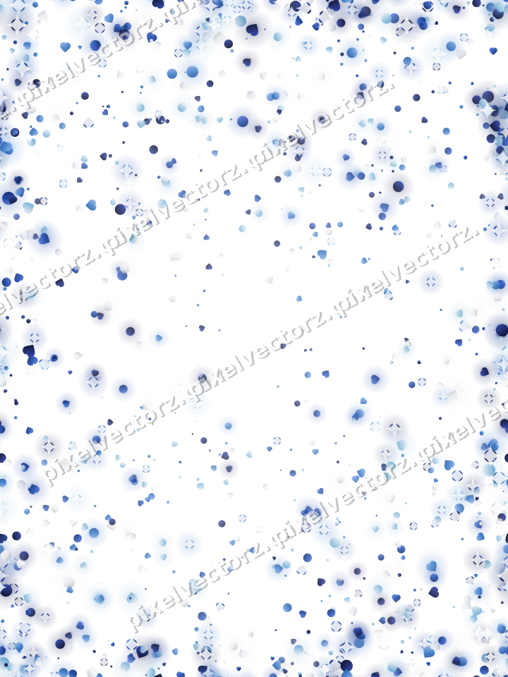 Nahtlose Glitzervignette in Blau und Türkis auf transparentem Grund