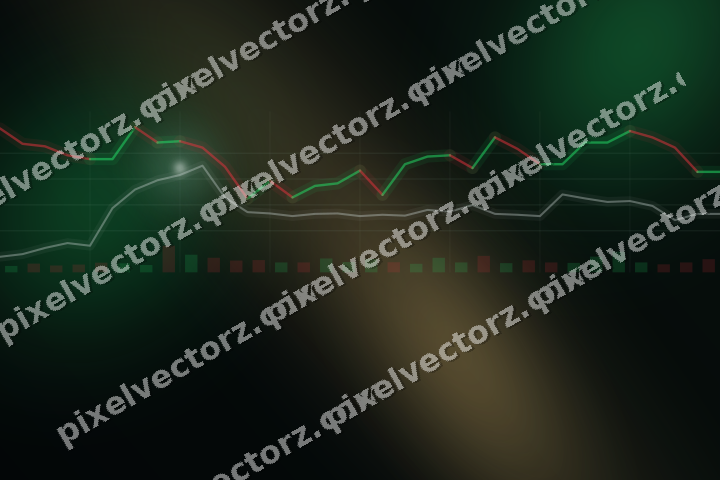 Leuchtender Neon Diagramm Hintergrund in Grün und Rot