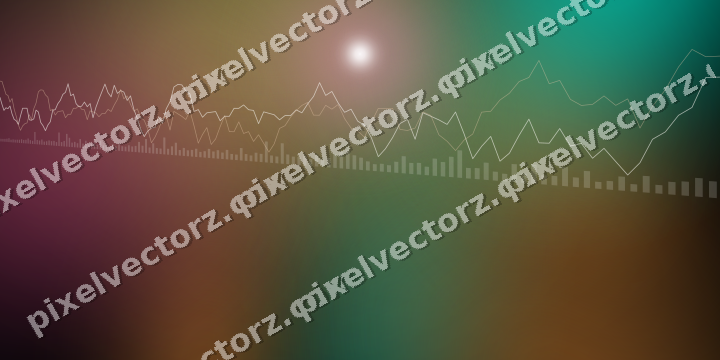 Leuchtender Neon Diagramm Hintergrund in Rosa und Orange