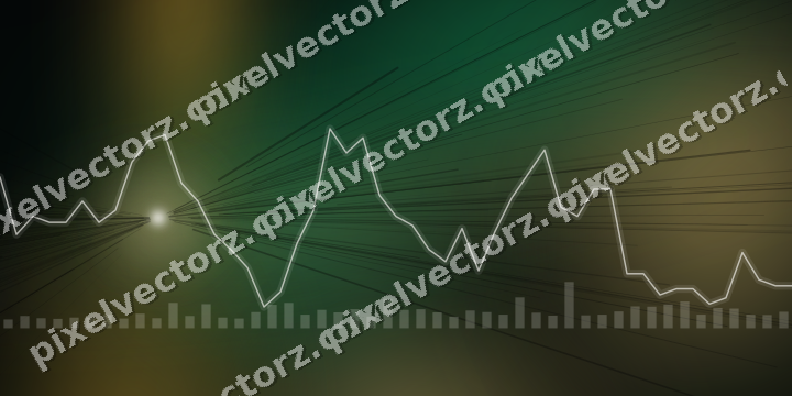 Leuchtender Neon Diagramm Hintergrund in Bernstein und Grün