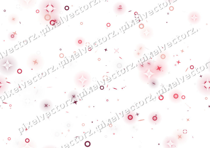 Nahtlose Glitzerstreuung in Rosa und Rot auf transparentem Grund
