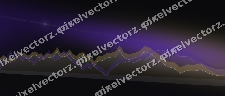 Leuchtender Neon Diagramm Hintergrund in Blau und Violett