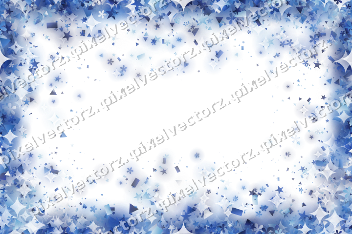 Nahtlose Glitzervignette in Blau und Türkis auf transparentem Grund