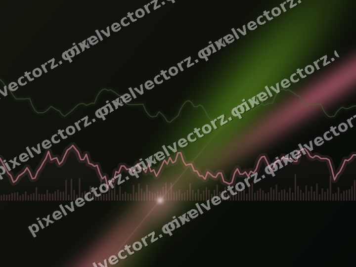 Leuchtender Neon Diagramm Hintergrund in Rosa und Limette