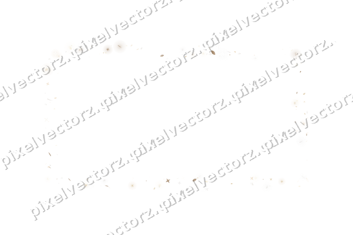 Nahtloser Glitzerrahmen in Bernstein auf transparentem Grund