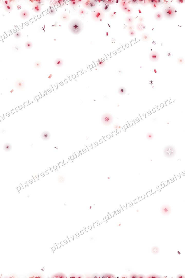 Nahtloser Glitzerregen in Rosa und Rot auf transparentem Grund