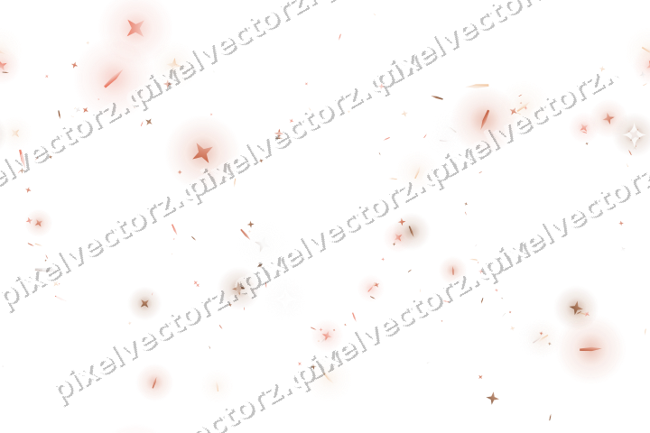 Nahtlose Glitzergirlande in Orange und Rot auf transparentem Grund