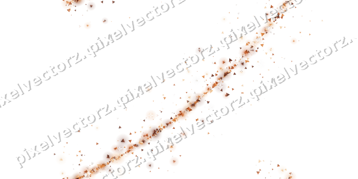 Nahtloser Glitzerbogen aus Dreiecken auf transparentem Grund