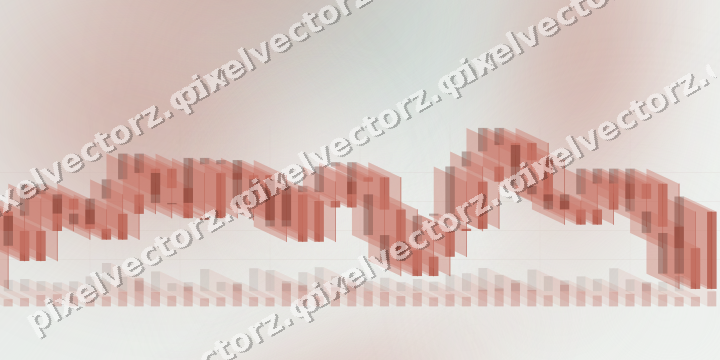 Zarter Pastell Diagramm Hintergrund in Rot und Orange