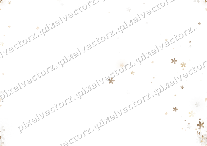 Nahtloser Glitzerfächer aus Blüten auf transparentem Grund