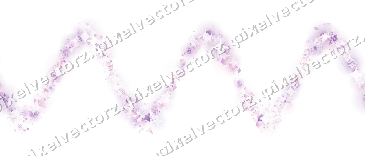 Nahtlose Glitzerwelle in Magenta und Violett auf transparentem Grund
