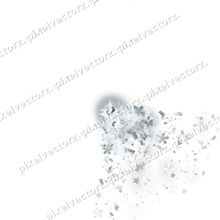 Nahtloser Glitzerfächer in Blassblau auf transparentem Grund