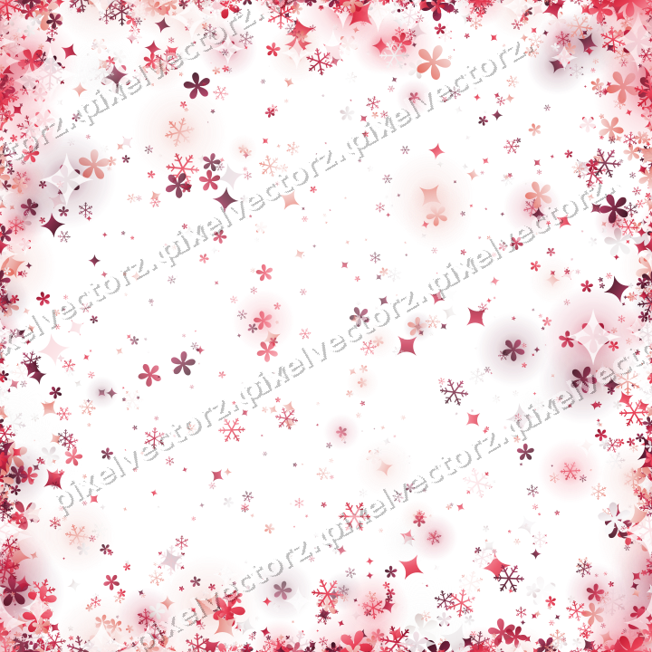 Nahtlose Glitzervignette in Rosa und Rot auf transparentem Grund