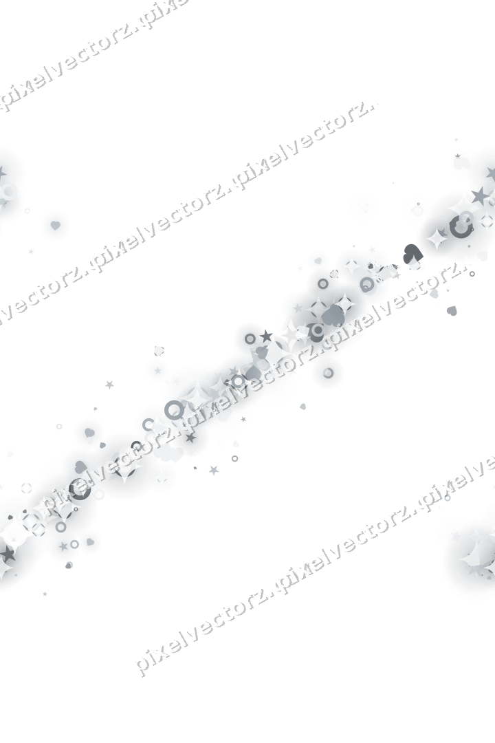 Nahtloses Glitzerband aus Sternen und Herzen auf transparentem Grund