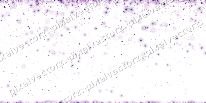 Nahtloser Glitzerregen in Violett auf transparentem Grund