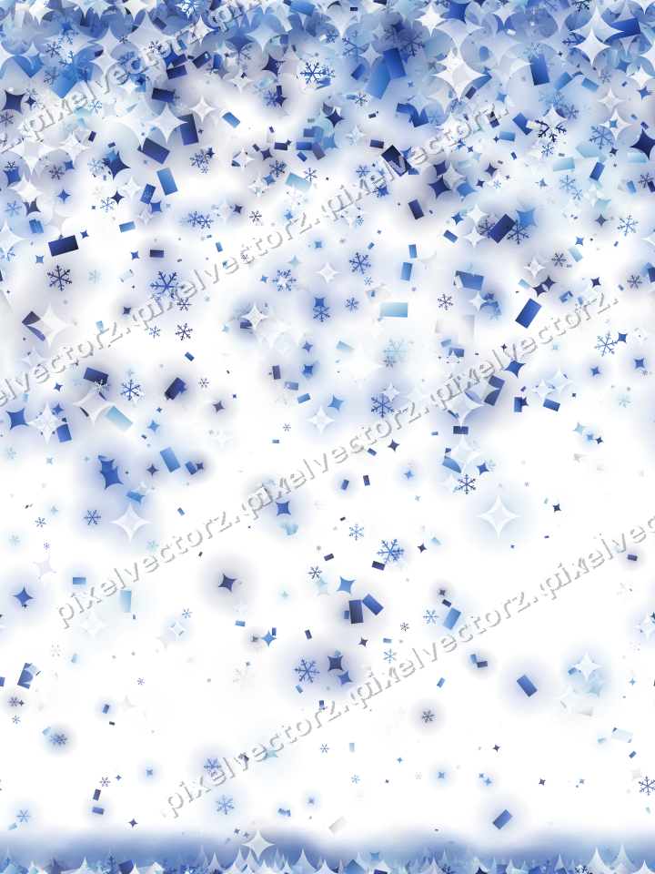 Nahtloser Glitzerregen in Blau und Türkis auf transparentem Grund