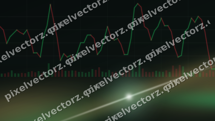Leuchtender Neon Diagramm Hintergrund in Grün und Bernstein