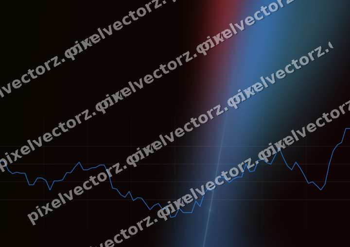 Leuchtender Neon Diagramm Hintergrund in Blau und Rot