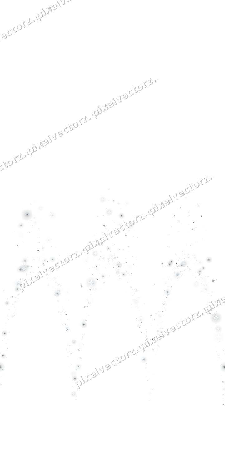 Nahtlose Glitzergirlande aus Sternen auf transparentem Grund