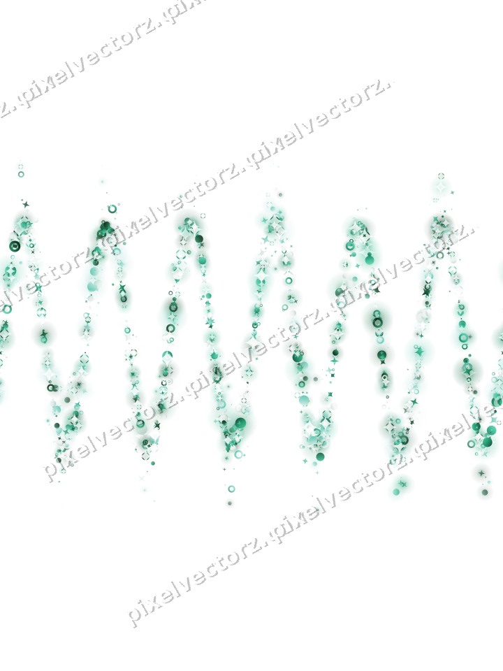 Nahtlose Glitzerwelle aus Sternen und Funken auf transparentem Grund