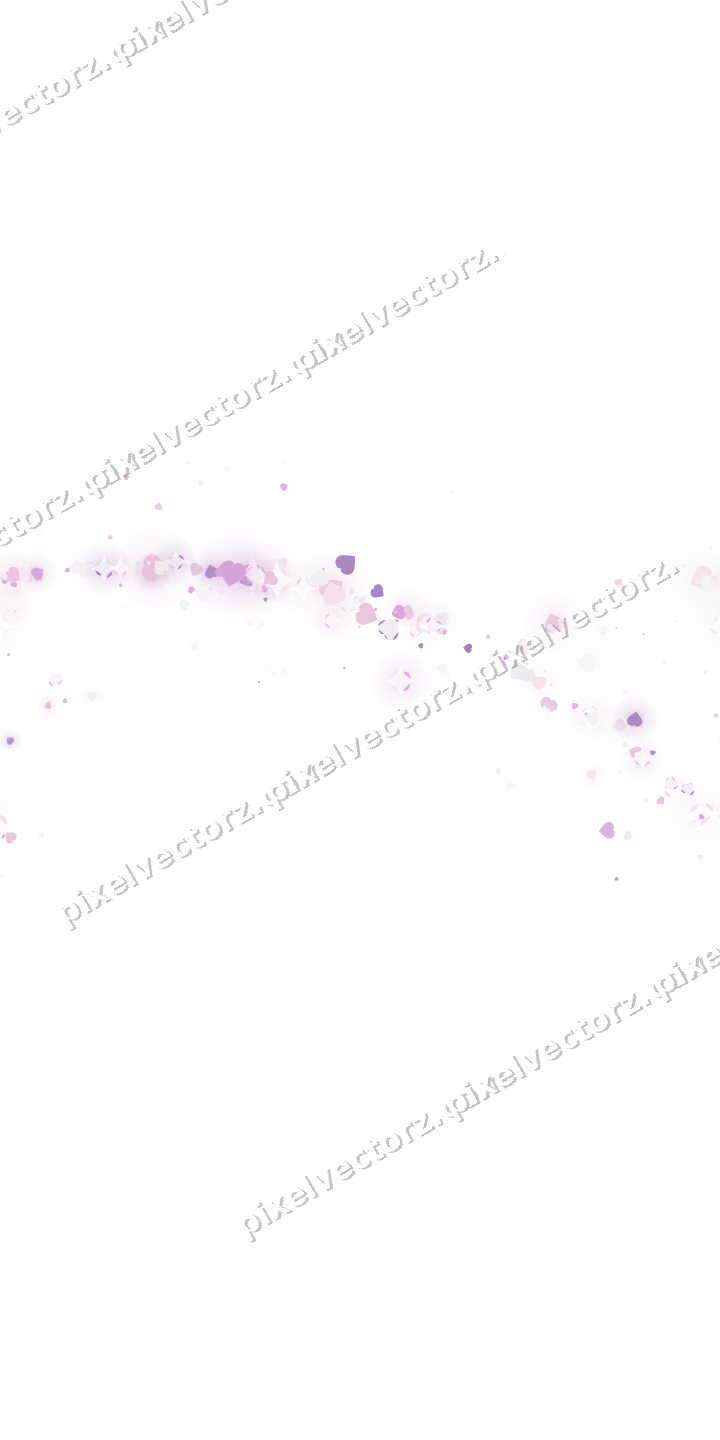 Nahtloser Glitzerbogen aus Herzen in Magenta auf transparentem Grund