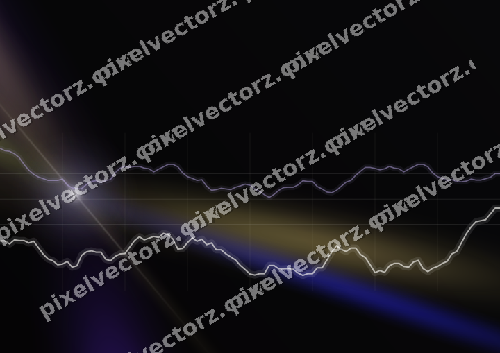 Leuchtender Neon Diagramm Hintergrund in Blau und Violett
