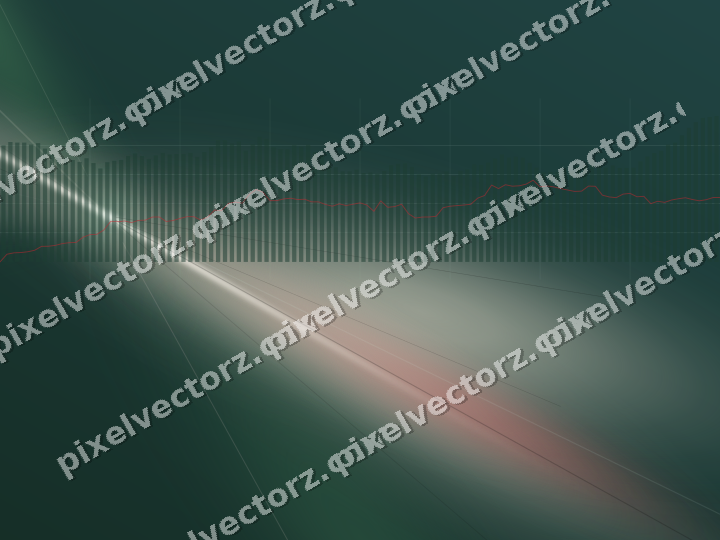 Leuchtender Neon Diagramm Hintergrund in Dunkelgrün und Rot
