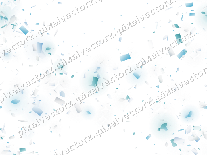 Nahtloser Glitzerkranz in Türkis und Blassblau auf transparentem Grund
