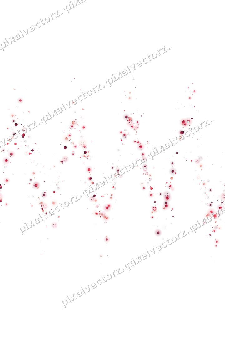 Nahtlose Glitzerwelle aus Punkten in Rosa auf transparentem Grund