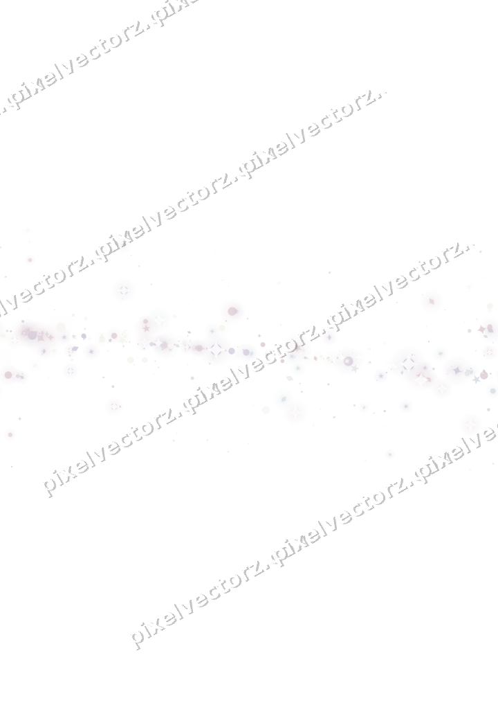 Nahtloses Glitzerband aus Sternen und Funken auf transparentem Grund