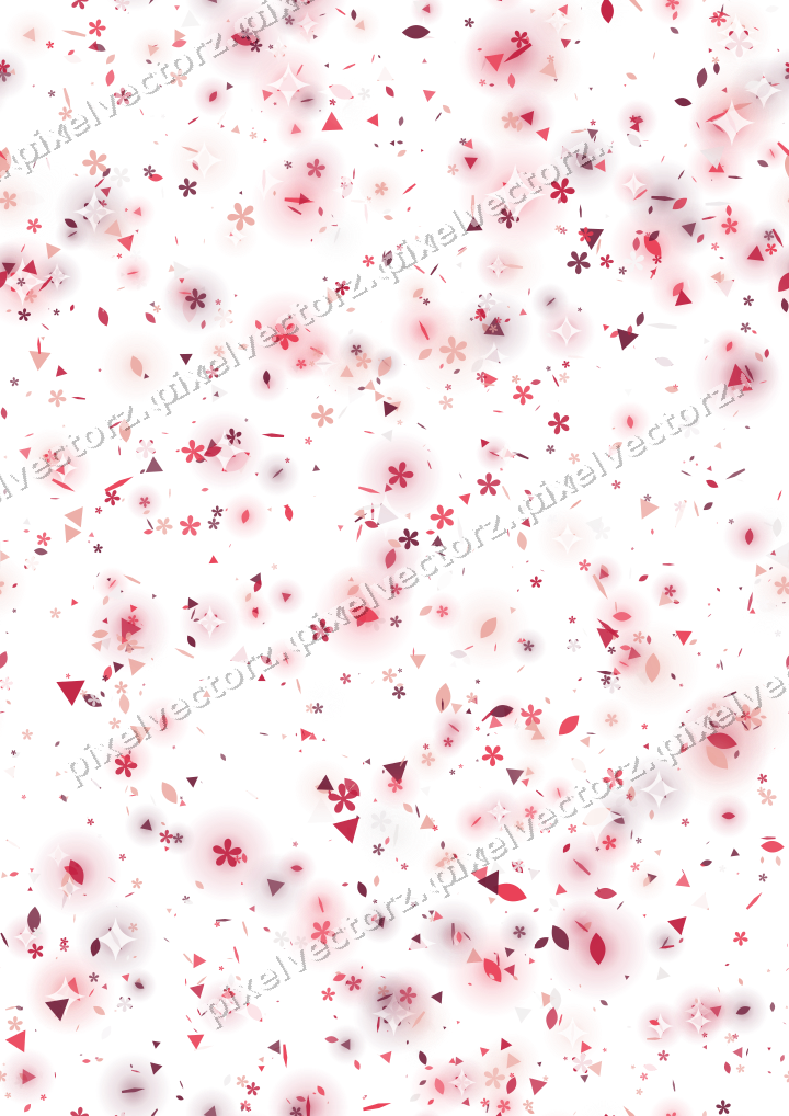 Nahtlose Glitzerstreuung in Rosa und Rot auf transparentem Grund