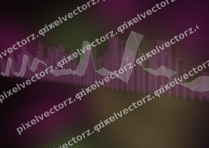 Leuchtender Neon Diagramm Hintergrund in Magenta und Limette