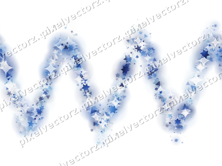 Nahtlose Glitzerwelle in Blau und Türkis auf transparentem Grund