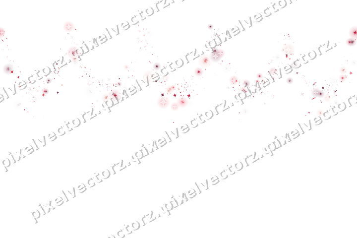 Nahtlose Glitzergirlande in Rosa und Rot auf transparentem Grund