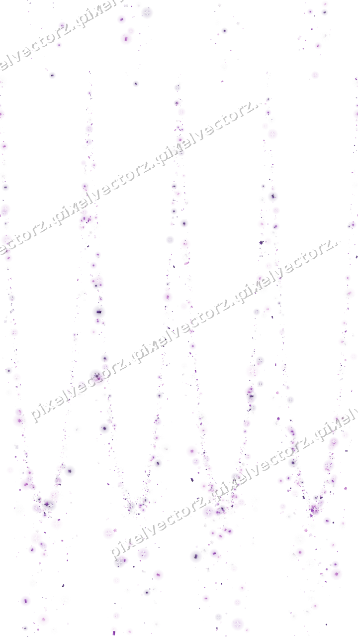 Nahtlose Glitzergirlande in Violett auf transparentem Grund