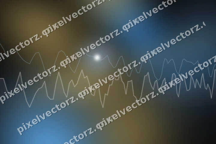 Leuchtender Neon Diagramm Hintergrund in Blau und Bernstein