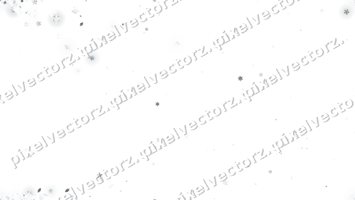 Nahtloser Glitzerfächer aus Sternen und Blüten auf transparentem Grund