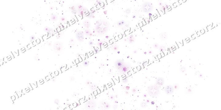 Nahtloses Glitzerband aus Sternen und Herzen auf transparentem Grund