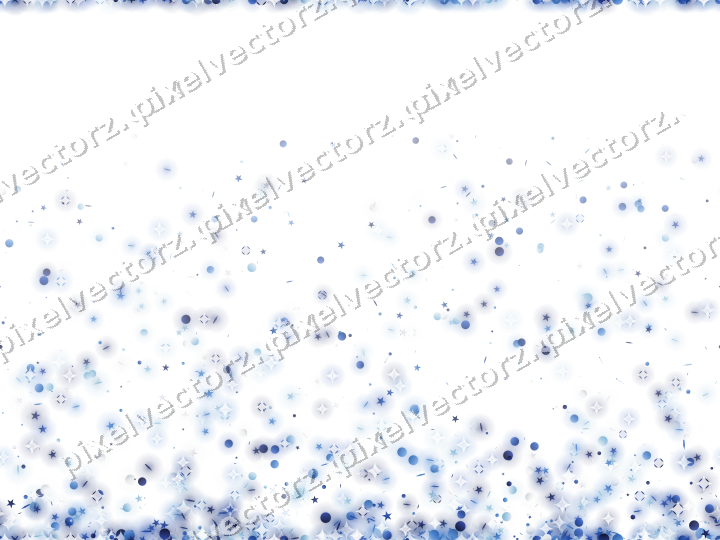 Nahtloser Glitzeraufstieg in Blau und Türkis auf transparentem Grund