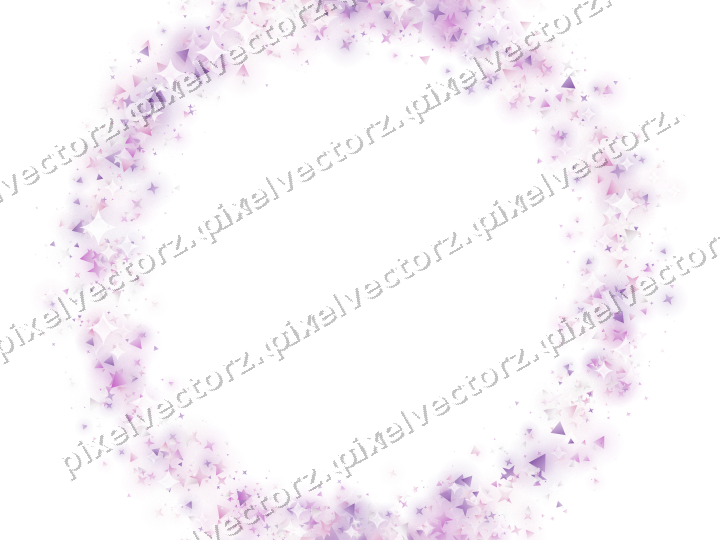 Nahtloser Glitzerkranz in Magenta und Violett auf transparentem Grund